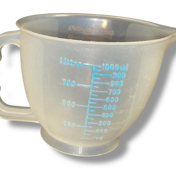 Vintage Tupperware Mix N Store Measuring Bowl 4 Cups Pitcher 32 oz 1288 1 Liter - Picture 12 of 12
